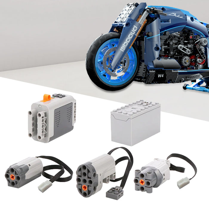 ZYLEGEN Power Function Motorized Building Blocks Power Kit (Compatible with Motorcycle Building Blocks Set Model Car Kit)