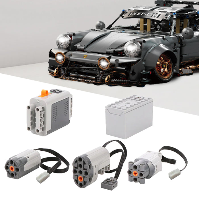 ZYLEGEN Power Function Motorized Building Blocks Power Kit (Compatible with Porsche 911 Sports Car Building Blocks and Construction Toy)