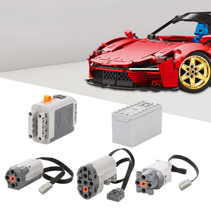 ZYLEGEN Power Function Motorized Building Blocks Power Kit(Compatible with Daytona SP3 Sports Car Technical Building Set for Adults)