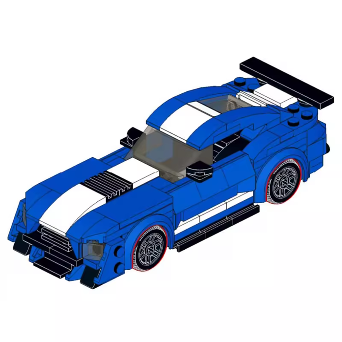 MOC Building Block Playset Gift Toys Compatible with LEGO Vehicle Model Ford Mustang Shelby GT500(241PCS)