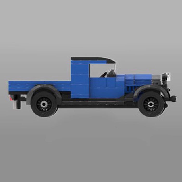 Small particles of building blocks MOC car assembly 1930 version of the Chevrolet pickup truck compatible with LEGO plug-in toys(161PCS)