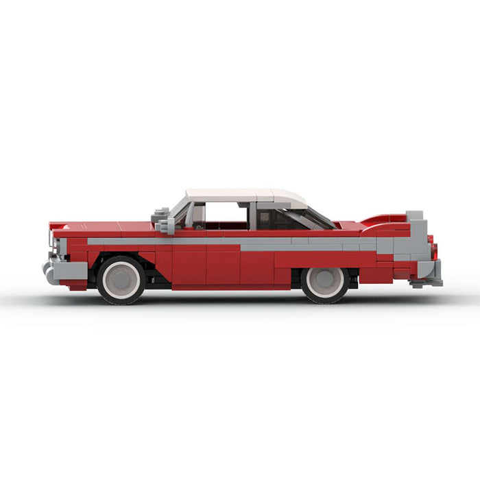 MOC Domestic Building Blocks Compatible LEGO Christine 1958 Plymouth fury Speed Champion Puzzle Car(345PCS)