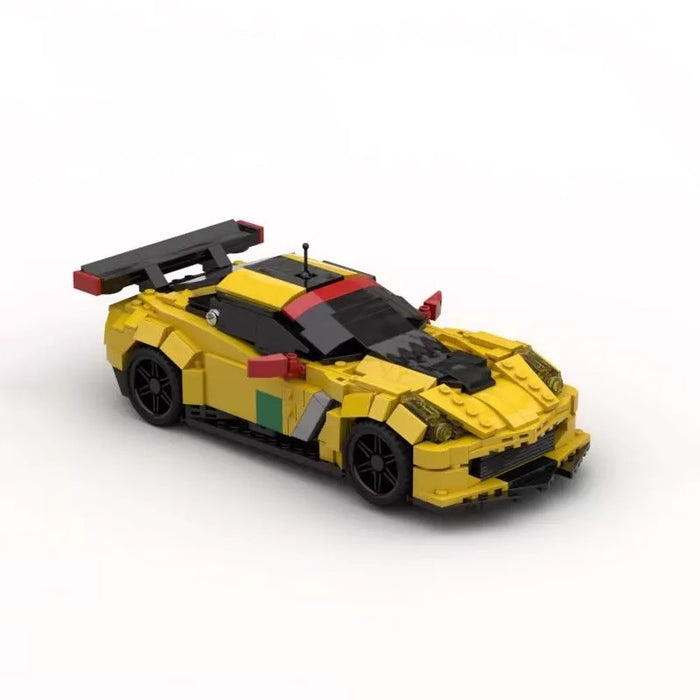 MOC Puzzle Puzzle sports car Chevrolet Racing Corvette C7R building block toys(689PCS)