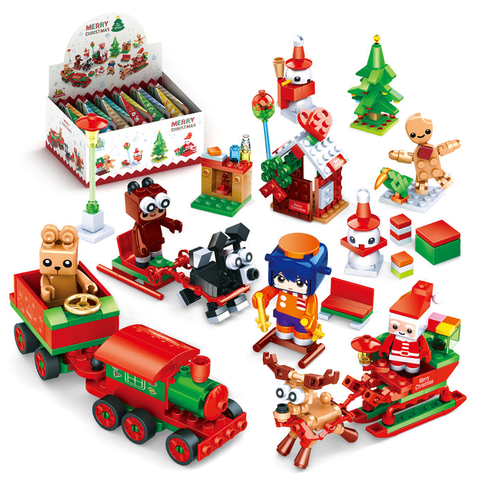 ZYLEGEN 2023 Advent Calendar Christmas Holiday Countdown Playset, Gift Idea to Countdown to Adventure with Daily Collectible Surprises,Xmas Party Favors Building Block(12Pack)