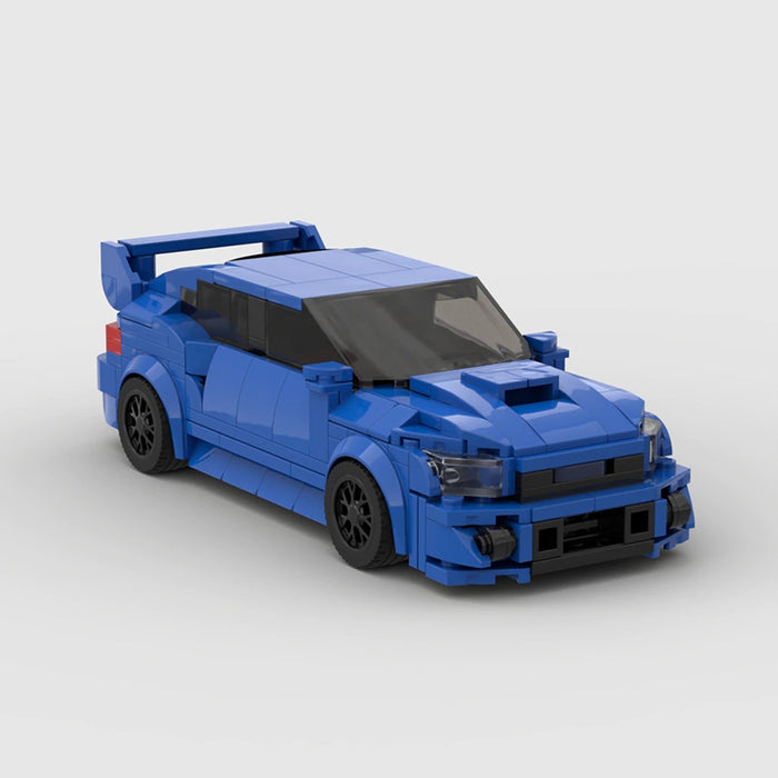 MOC Building Blocks Compatible LEGO Racing Speed Series 8 Impreza JDM Japanese Subaru sti Heads Up D Sports Car（303PCS）