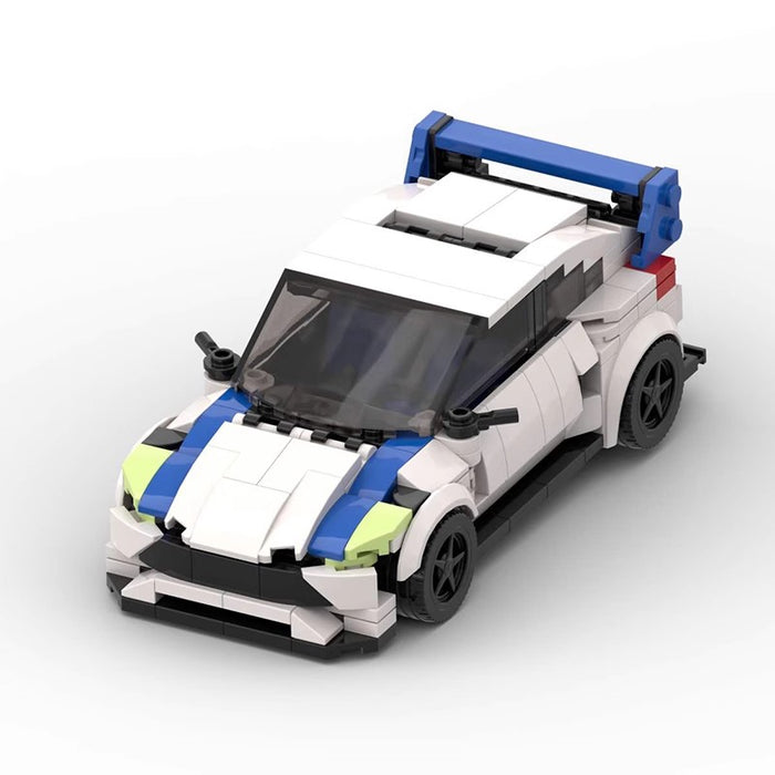MOC domestic building blocks compatible with LEGO Creative speed series 8 frame car Ford Fiesta WRC Boys Sports Car(352PCS)