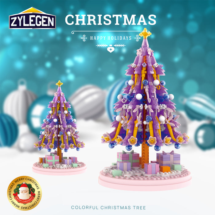 ZYLEGEN DIY Christmas Building Blocks Set,Christmas Tree Building Set,Christmas Gift Toy for Boys Girls and Adults(1100pcs)