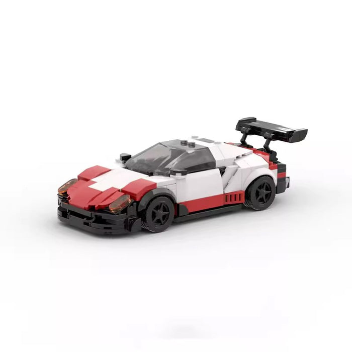 MOC-93310 Porsche 911 RSR Compatible LEGO 8 Grid Car Speed Series Boys Building Block Models(345PCS)