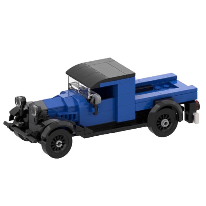 Small particles of building blocks MOC car assembly 1930 version of the Chevrolet pickup truck compatible with LEGO plug-in toys(161PCS)