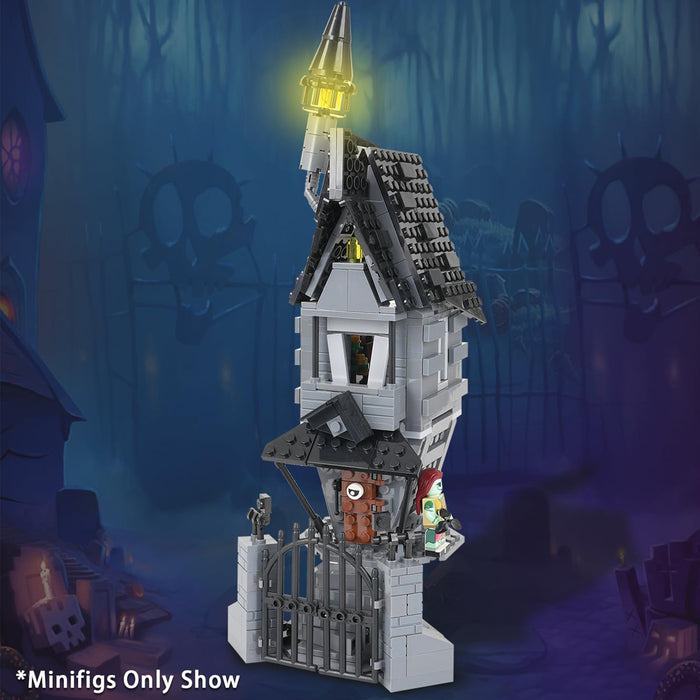 ZYLEGEN Halloween Nightmare Before Christmas Jack's House Sally Building Set,Creative Building Block Toy Kit Gifts for Children(443pcs)