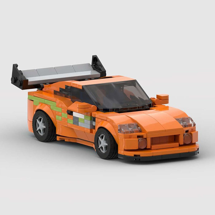 MOC building blocks compatible with LEGO speed series 8 frame JDM Fast and Furious 1 Paul same supra Bullwinkle(371PCS)