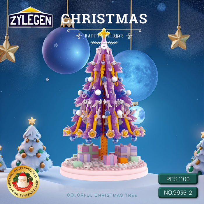 ZYLEGEN DIY Christmas Building Blocks Set,Christmas Tree Building Set,Christmas Gift Toy for Boys Girls and Adults(1100pcs)