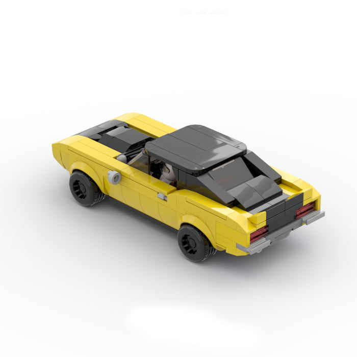 MOC compatible LEGO building blocks puzzle Camaro 1969 small particles domestic assembled gift men racing car models（325PCS）
