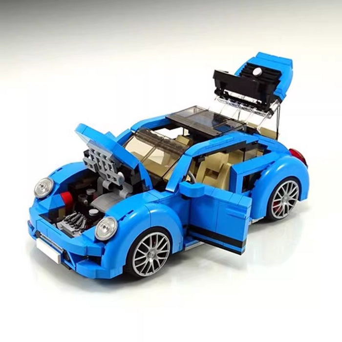 Small particles of building blocks MOC car assembly Volkswagen Beetle Suitable for compatible with LEGO plug-in toys（894PCS）