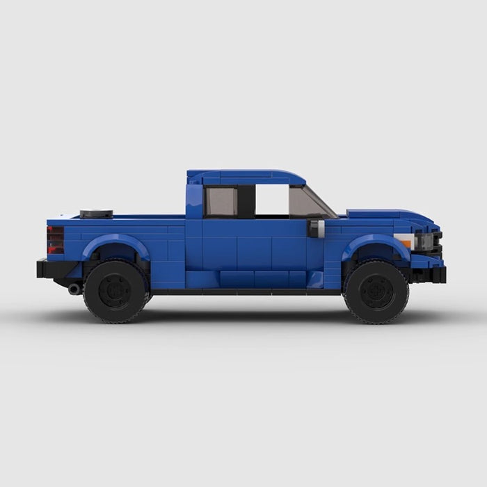 MOC building blocks compatible with LEGO 8 frame car Toyota Land Cruiser Tundra tundra pickup 4x4 Puzzle speed series male(388PCS)