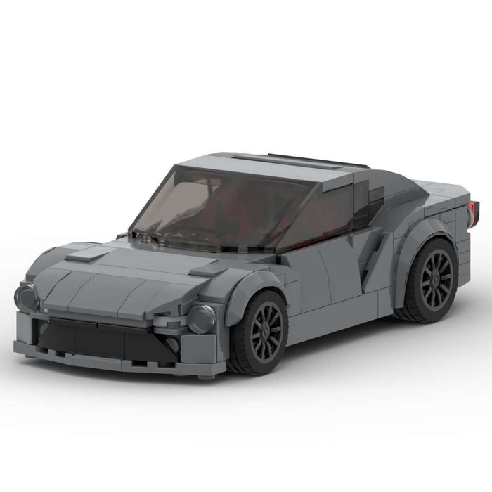 Compatible LEGO MOC small particles building blocks assembled Toyota GT86 sports car model speed8 grid car racing toys(319PCS)