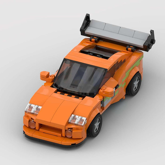 MOC building blocks compatible with LEGO speed series 8 frame JDM Fast and Furious 1 Paul same supra Bullwinkle(371PCS)