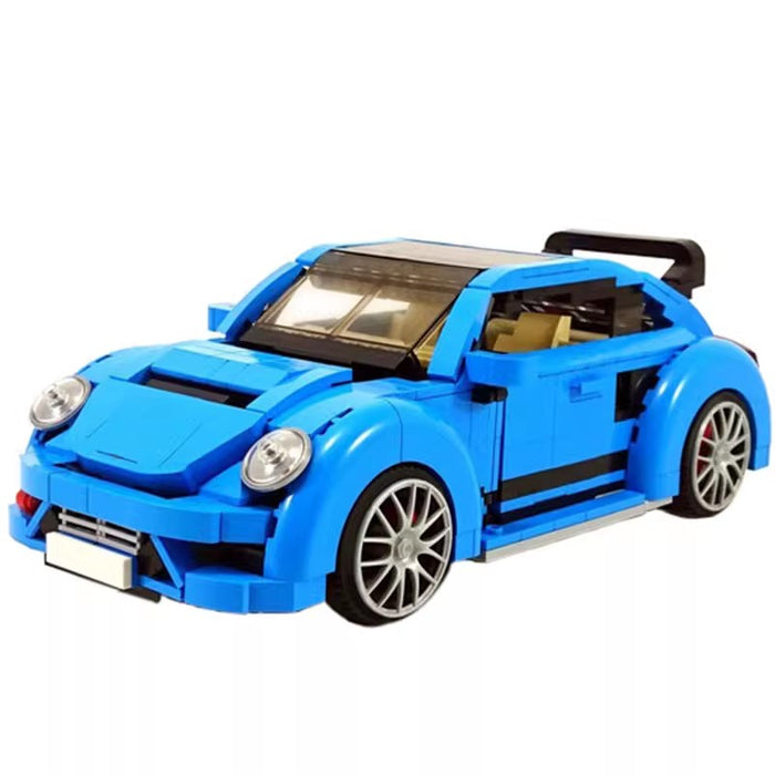 Small particles of building blocks MOC car assembly Volkswagen Beetle Suitable for compatible with LEGO plug-in toys（894PCS）