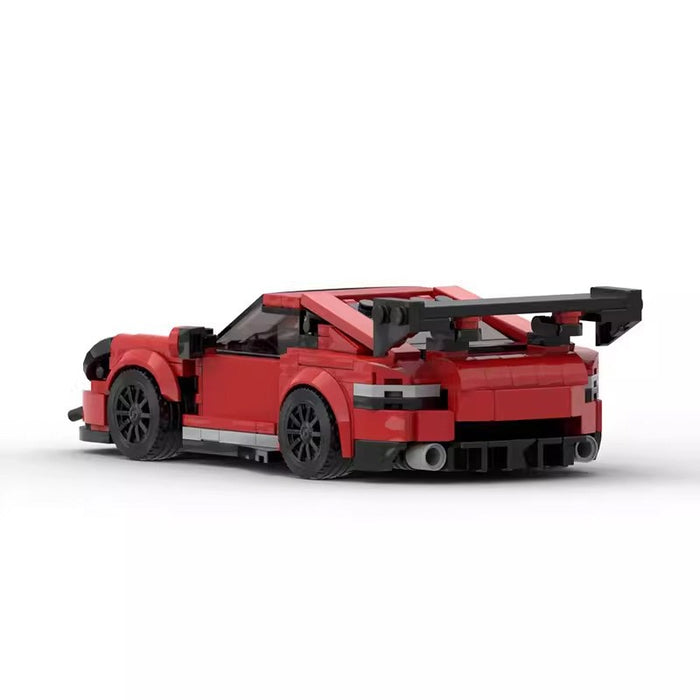 Compatible LEGO MOC building blocks assembled set Porsche 911 GT assembled model eight frame car gift ornaments(374PCS)