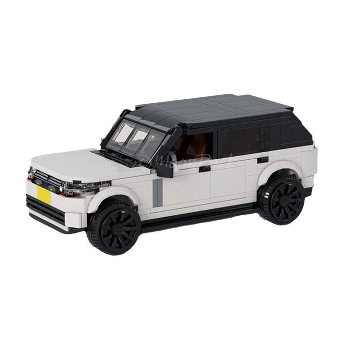 MOC building blocks compatible with LEGO Range Rover 400PS off-road 8-compartment car series assembled puzzle boys gift White (403PCS)