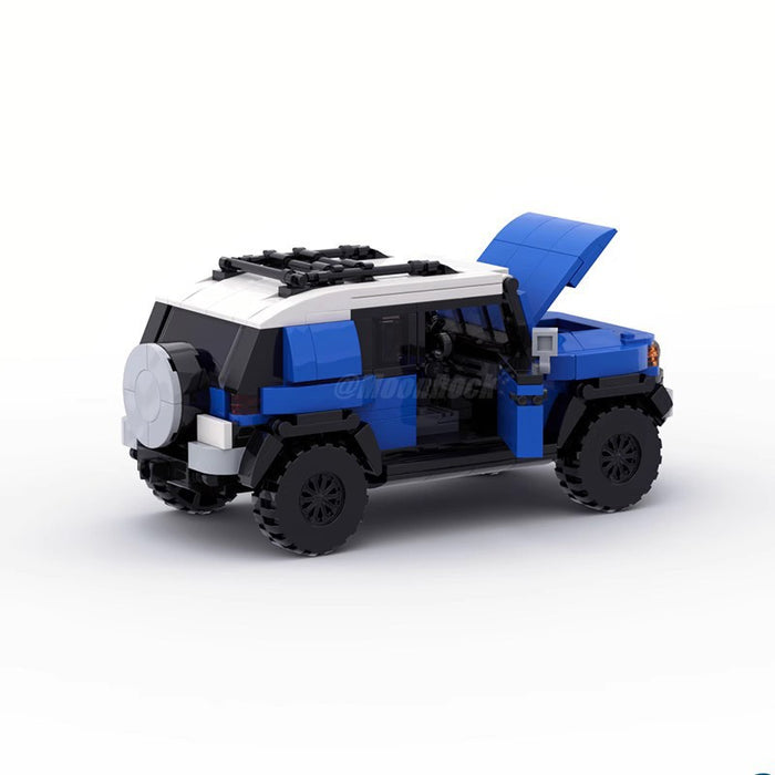moc building blocks cooler v2 assembled compatible with lego toyota fj cruiser speed series 8 frame car man(566PCS)