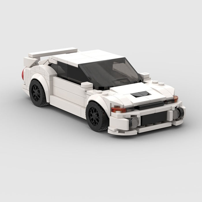 MOC building blocks compatible with LEGO racing speed series 8 frame JDM Mitsubishi evolution5 generation Japanese system to put together(287PCS)