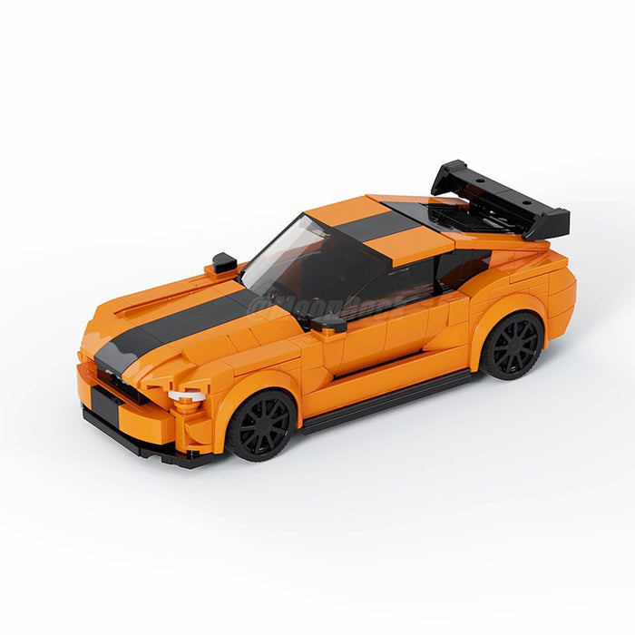 Building blocks for men across the border compatible LEGO car model MOC Ford Mustang GT assembled eight frame car series creative toys(382PCS)