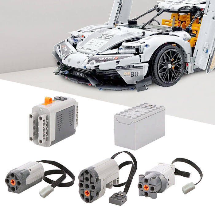 ZYLEGEN Power Function Motorized Building Blocks Power Kit (Compatible with Koenigsegg Sports Car MOC Building Blocks and Construction Toy)