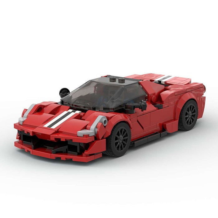 Compatible LEGO moc engine 8 grid Ferrari 812GTS V12 building blocks car model boy speed series（348PCS）