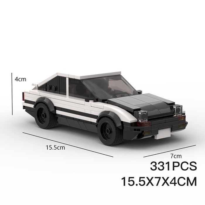 MOC compatible LEGO building block toy puzzle boys Toyota AE86 speed high difficulty 8 frame car(331PCS)