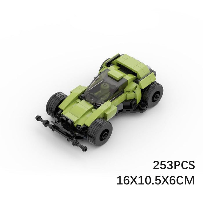 MOC Building Block Toys 4x4 Kid Brothers Compatible LEGO speed series 8 compartment car (253PCS)