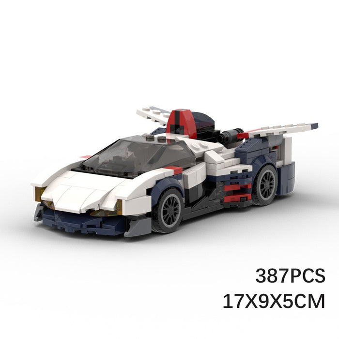 MOC Compatible LEGO Toys speed series 8 frame Asrada GSX Formula Boys Puzzle Wood Race（387PCS）