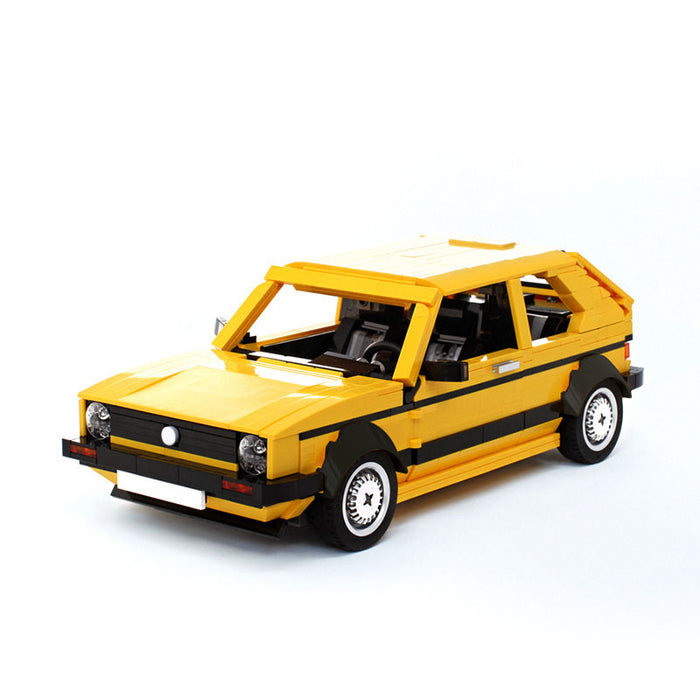 MOC Building Blocks Compatible LEGO Small Pellet Set Volkswagen Golf Mk1 Building Blocks(1390PCS)