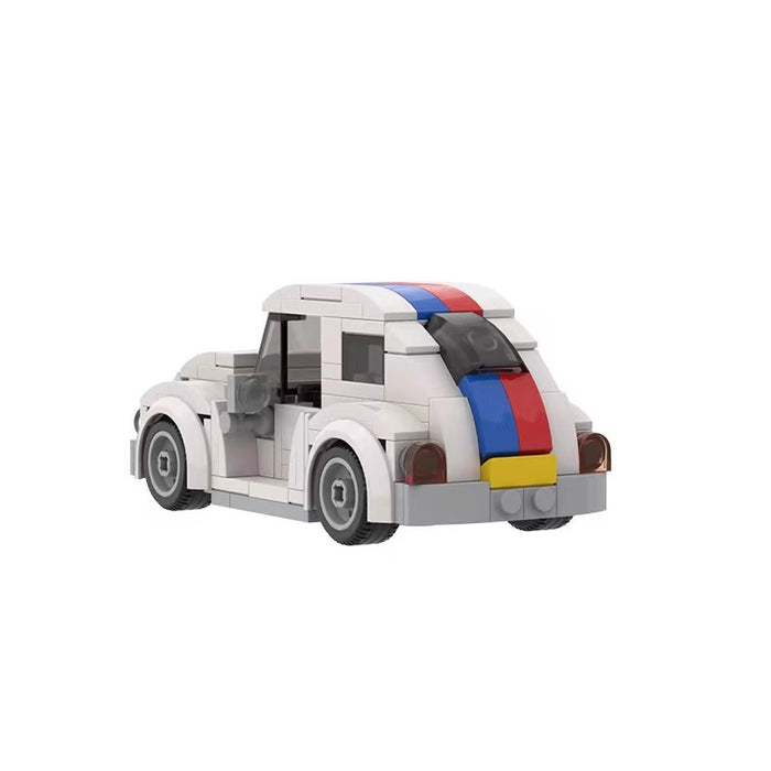 MOC building blocks compatible with LEGO small particles assembled mini car toys Volkswagen Beetle (203PCS)