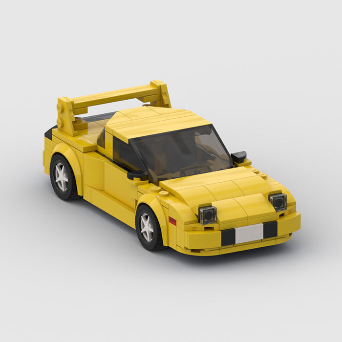 MOC building blocks car compatible with LEGO speed8 grid car Mazda RX-7 boys creative model ornaments（254PCS）