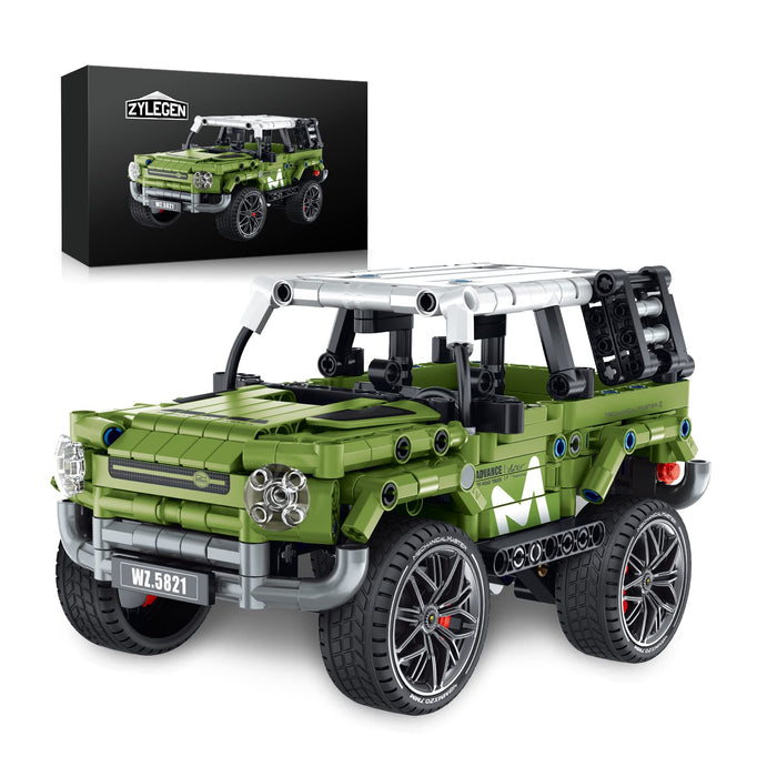 ZYLEGEN Technique Land Rover Defender Building Blocks Set,Pickup Truck Model Building Kit,Adult Collectible Model Cars Kits to Build,1:14 Scale Truck Model (568 pcs)