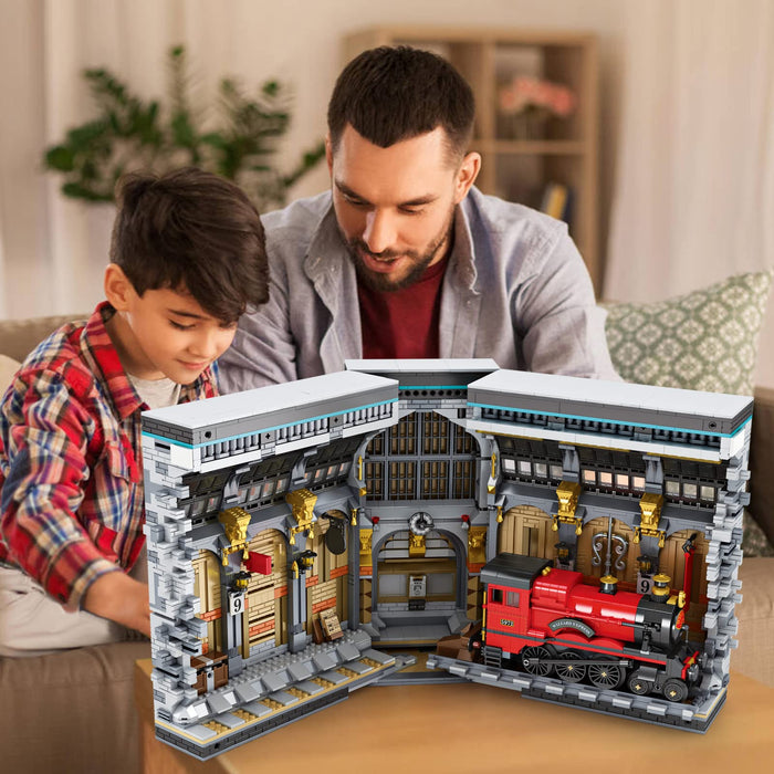 ZYLEGEN Harry Potte Book Nook Kit Building Sets, Miniature Kit Bookshelf Decor,Collectible Diorama Display House with Workshop, Home Décor Gift Idea for Adult(3,060pcs)