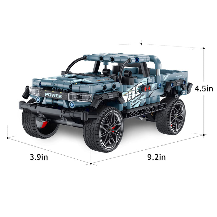 ZYLEGEN Dodg T.rex Off Road Pickup Truck Building Kit,MOC Technique Building Blocks and Engineering Toy,1:14 Scale Off-Road Car Model Building Blocks Toys, for Truck Enthusiasts(555 pcs)