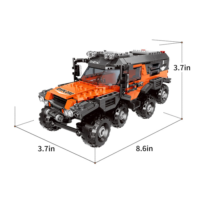 ZYLEGEN All-Terrain Vehicle Building Toy Set,8X8 All Terrain Tow Truck Toy Car Model Building Kit for Boys, and Girls Ages 10+ Engineering Toy for Kids and Teen(529Pcs)