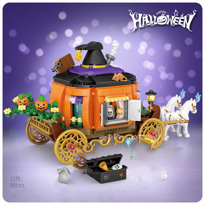 Halloween Pumpkin House Building Kit for Kids