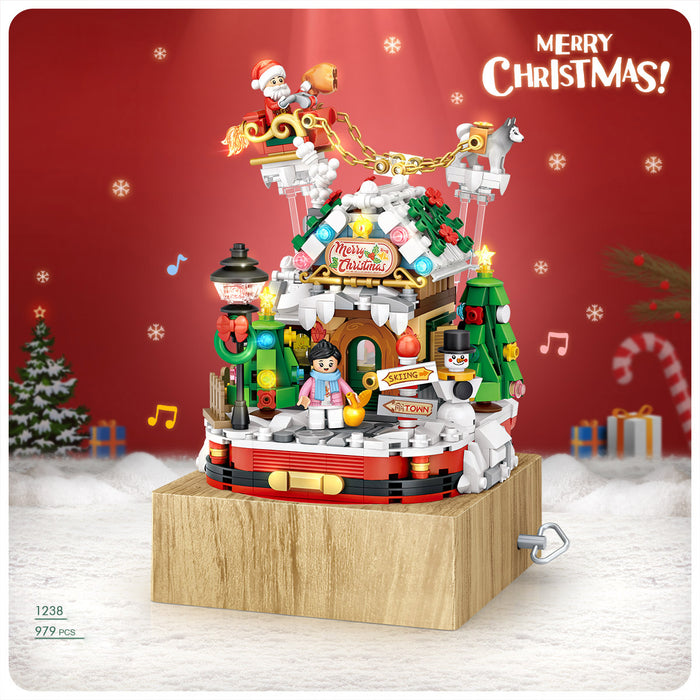 Christmas House Building Blocks Kits for Kids