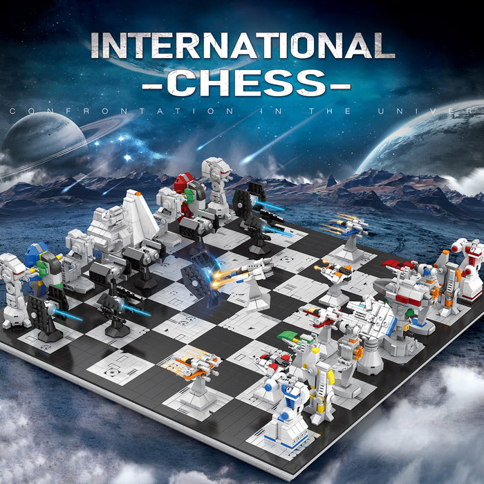 Chess Set with Buildable Chessboard